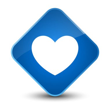 Kalp kutsal kişilerin resmi zarif mavi elmas düğme