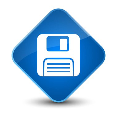 Disket kutsal kişilerin resmi zarif mavi elmas düğme