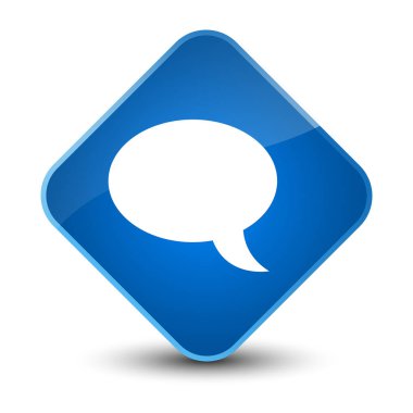 Sohbet simgesi zarif mavi elmas düğmesini