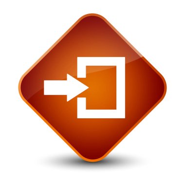 Oturum açma kutsal kişilerin resmi zarif kahverengi elmas düğme