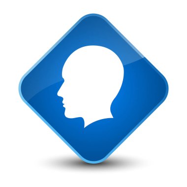 Baş erkek yüz kutsal kişilerin resmi zarif mavi elmas düğme