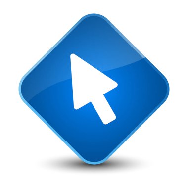 İmleç simgesi zarif mavi elmas düğmesi