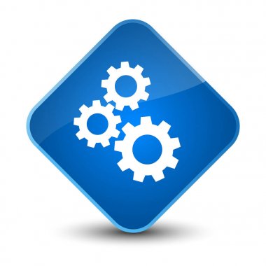 Gears'ın kutsal kişilerin resmi zarif mavi elmas düğme