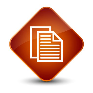 Belge sayfaları kutsal kişilerin resmi zarif kahverengi elmas düğme