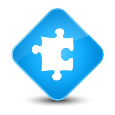 Kutsal kişilerin resmi zarif camgöbeği mavi elmas düğme puzzle