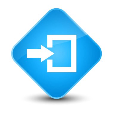 Oturum açma kutsal kişilerin resmi zarif camgöbeği mavi elmas düğme