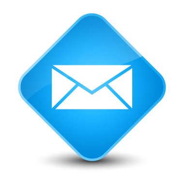 E-posta kutsal kişilerin resmi zarif camgöbeği mavi elmas düğme