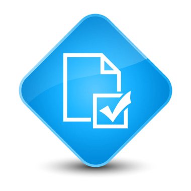 Anket kutsal kişilerin resmi zarif camgöbeği mavi elmas düğme