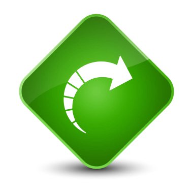 İleri ok simgesi zarif yeşil elmas düğmesini