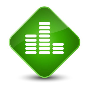 Equalizer'ı kutsal kişilerin resmi zarif yeşil elmas düğme