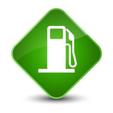 Yakıt dağıtıcı kutsal kişilerin resmi zarif yeşil elmas düğme