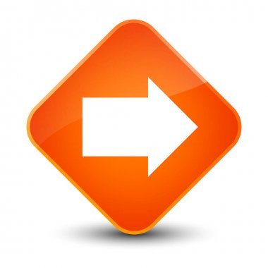 İleri ok simgesi zarif Turuncu elmas düğmesini