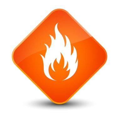 Yangın kutsal kişilerin resmi zarif Turuncu elmas düğme