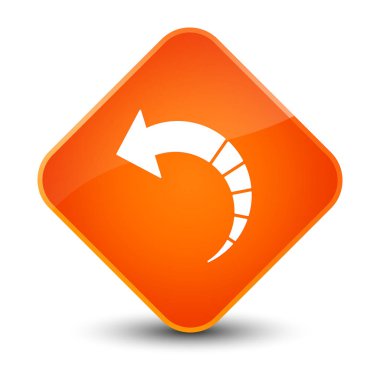 Geri ok simgesi zarif Turuncu elmas düğmesi