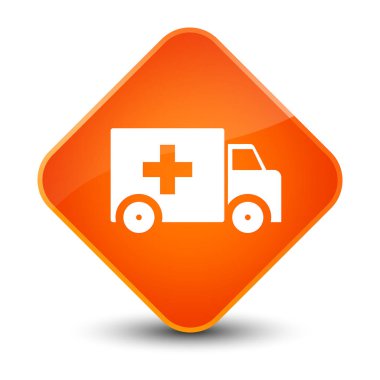 Ambulans kutsal kişilerin resmi zarif Turuncu elmas düğme