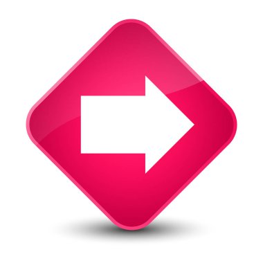 İleri ok simgesi zarif pembe elmas düğmesini
