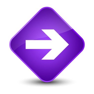 İleri ok simgesi zarif mor elmas düğmesini