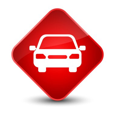 Araba kutsal kişilerin resmi zarif kırmızı elmas düğme