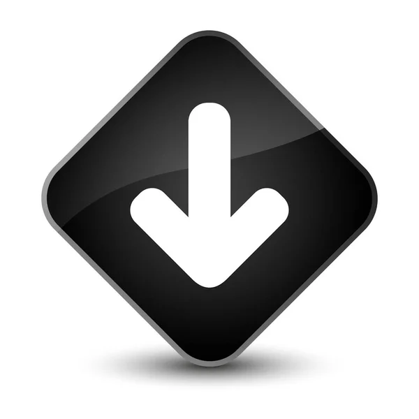다운로드 화살표 아이콘 우아한 블랙 다이아몬드 버튼 — 스톡 사진