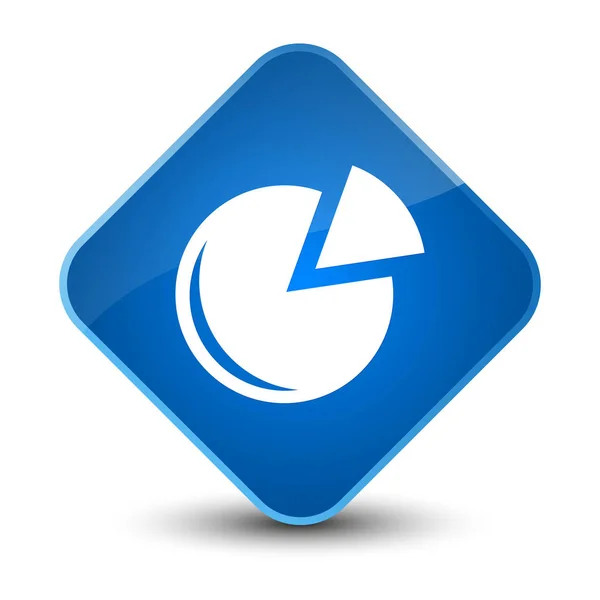 Gráfico ícone elegante botão de diamante azul — Fotografia de Stock