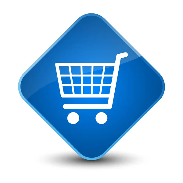 Elegante blauwe diamant knoop van het pictogram van e-commerce — Stockfoto