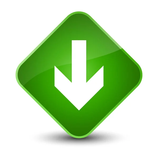 Descargar icono de flecha elegante botón de diamante verde — Foto de Stock