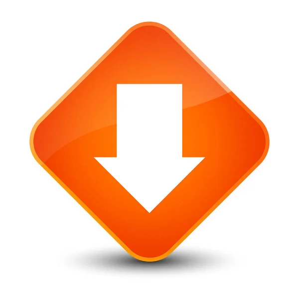 Baixar ícone de seta elegante botão de diamante laranja — Fotografia de Stock