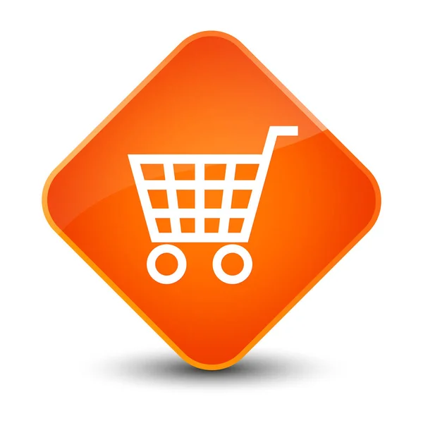 E-Commerce-Ikone eleganter oranger Diamant-Knopf — Stockfoto
