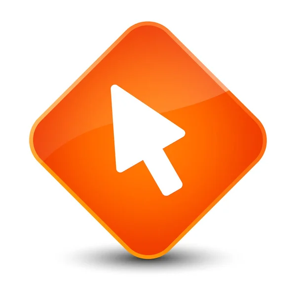 Icono del cursor elegante botón de diamante naranja —  Fotos de Stock
