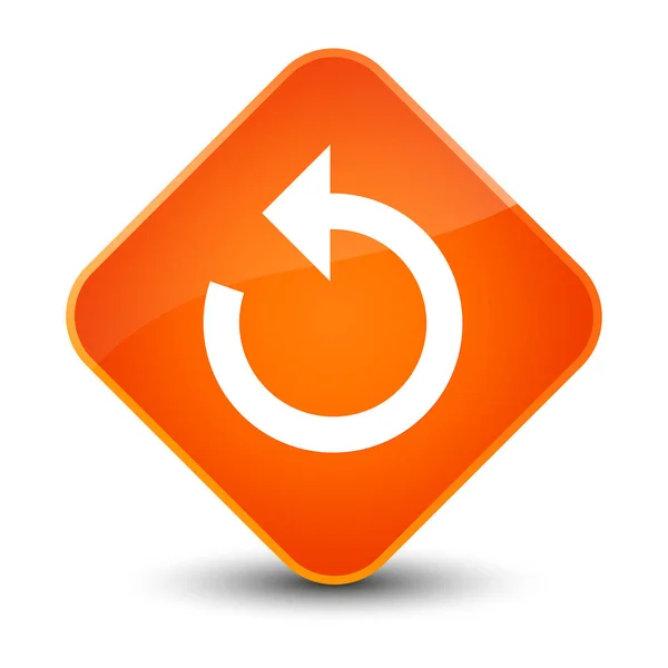 Refresh arrow icon elegant orange diamond button — Stock Photo, Image