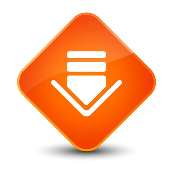 Download icon elegant orange diamond button — Stock Photo, Image