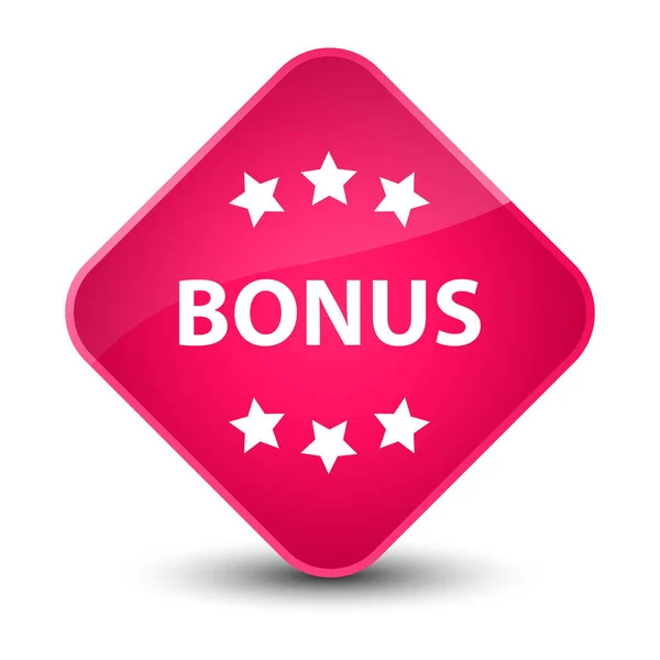 Bonus stars icon elegant pink diamond button — Stock Photo, Image