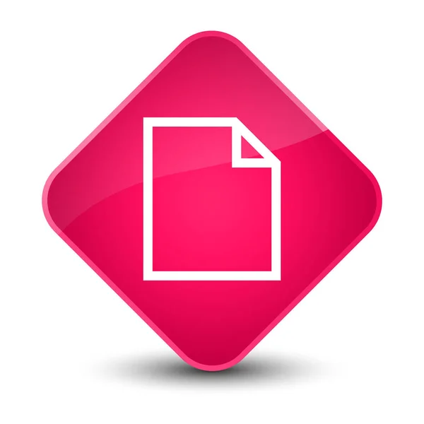 Blank page icon elegant pink diamond button — Stock Photo, Image