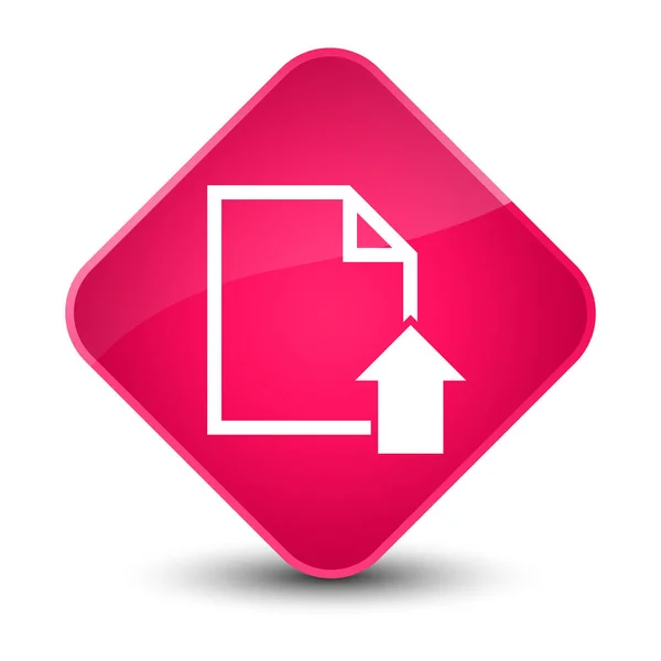 Carica l'icona del documento elegante pulsante diamante rosa — Foto Stock
