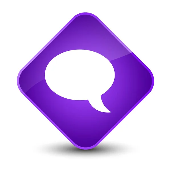 Chat icon elegant diamant violet buton — Fotografie, imagine de stoc