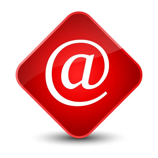 Email address icon elegant red diamond button — Stock Photo, Image