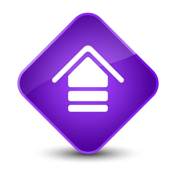 Upload icon elegant purple diamond button — Stock Photo, Image