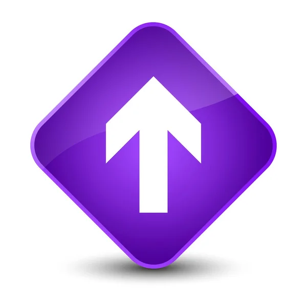 Upload arrow icon elegant purple diamond button — Stock Photo, Image