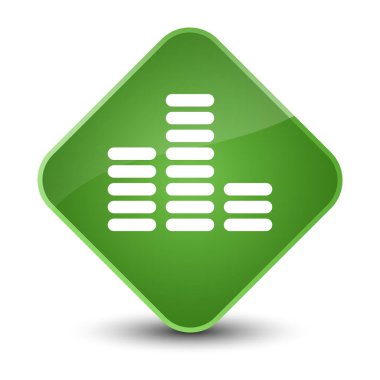 Equalizer'ı kutsal kişilerin resmi zarif yumuşak yeşil elmas düğme