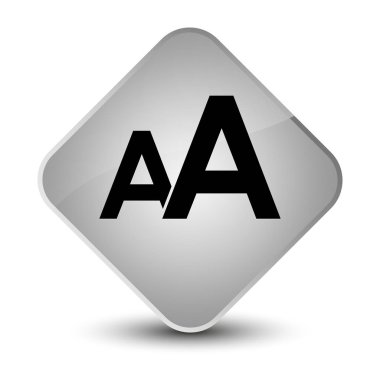 Yazı tipi boyutu kutsal kişilerin resmi zarif beyaz elmas düğme