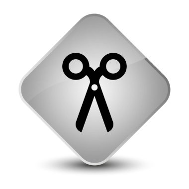 Makas kutsal kişilerin resmi zarif beyaz elmas düğme