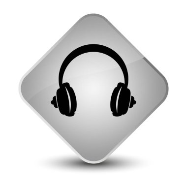 Kulaklık kutsal kişilerin resmi zarif beyaz elmas düğme