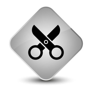 Makas kutsal kişilerin resmi zarif beyaz elmas düğme