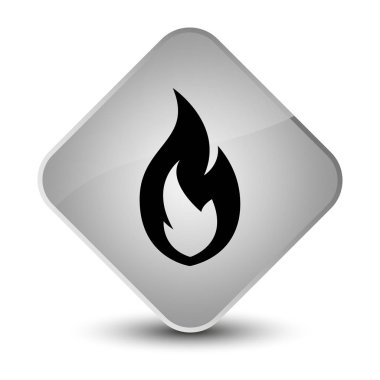 Yangın alev kutsal kişilerin resmi zarif beyaz elmas düğme