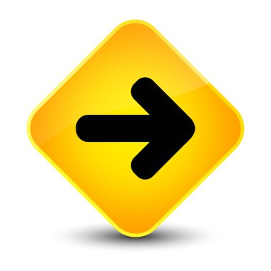 İleri ok simgesi zarif sarı elmas düğmesini