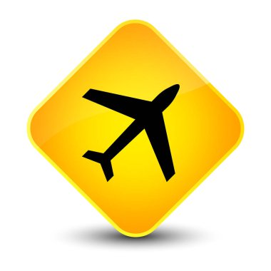 Uçak kutsal kişilerin resmi zarif sarı elmas düğme