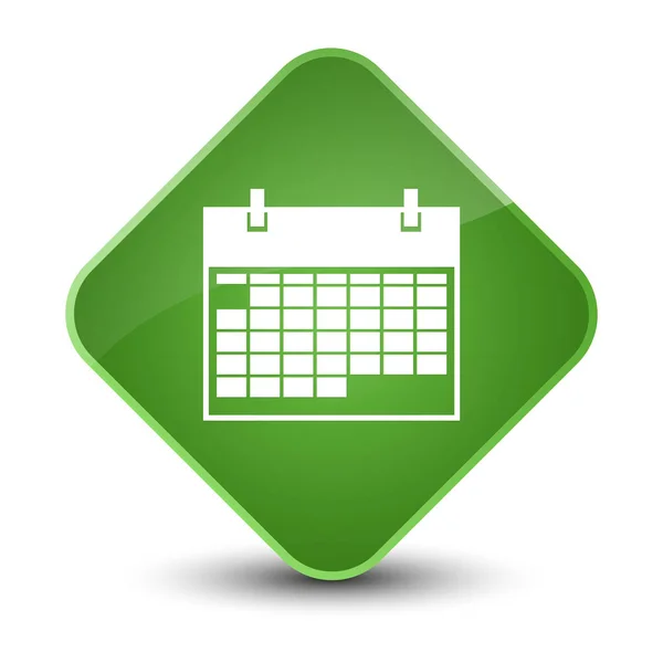 Kalendern ikonen elegant mjuk grön diamant knapp — Stockfoto