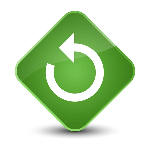 Refresh arrow icon elegant soft green diamond button — Stock Photo, Image