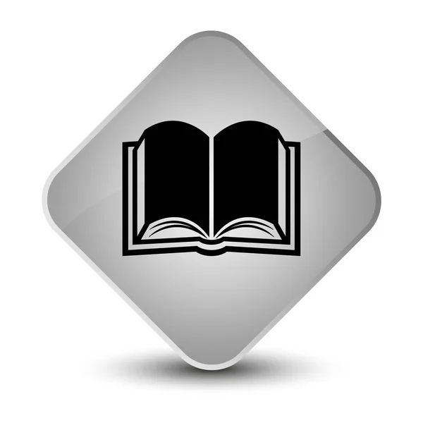 Elegante witte diamant knoop van het pictogram van boek — Stockfoto
