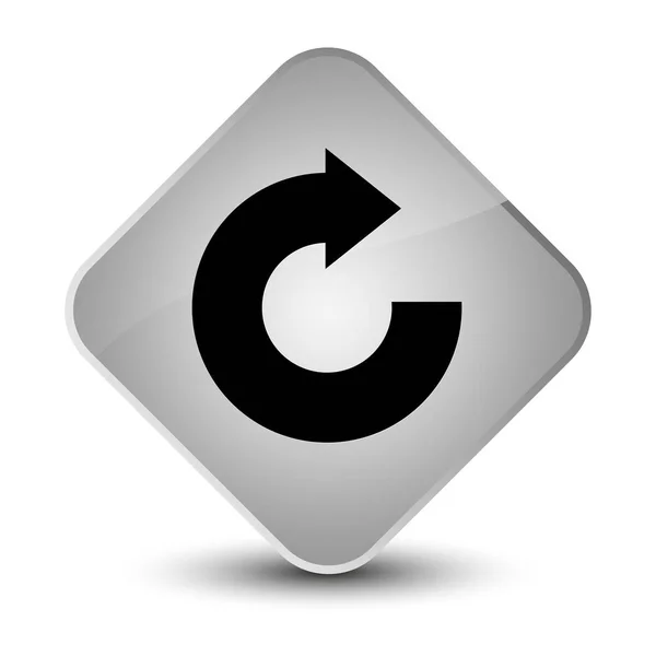 Icono de flecha de respuesta elegante botón de diamante blanco — Foto de Stock
